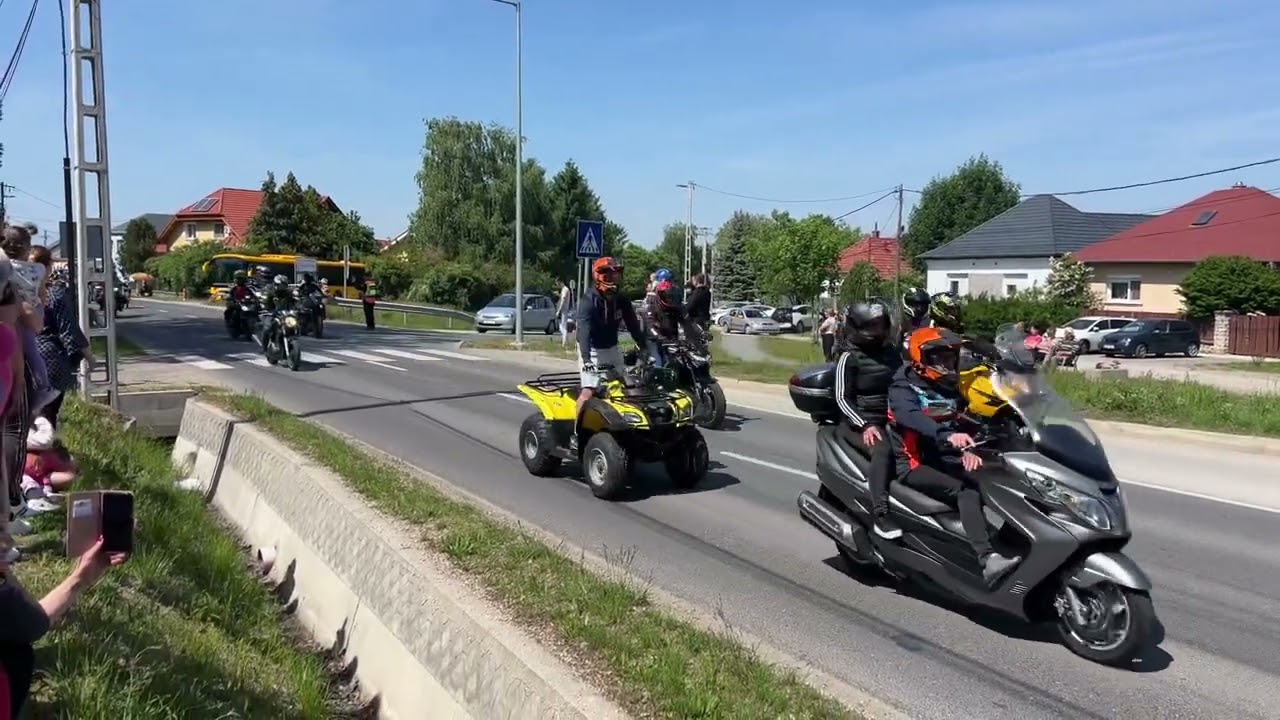 Győr&uacute;jbar&aacute;ti motoros felvonul&aacute;s 2025