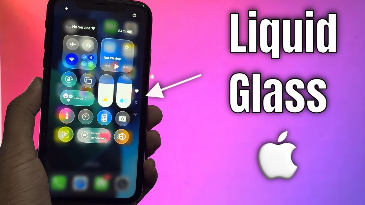 How to enable Transparent Control Centre on iPhone | liquid glass iOS 26