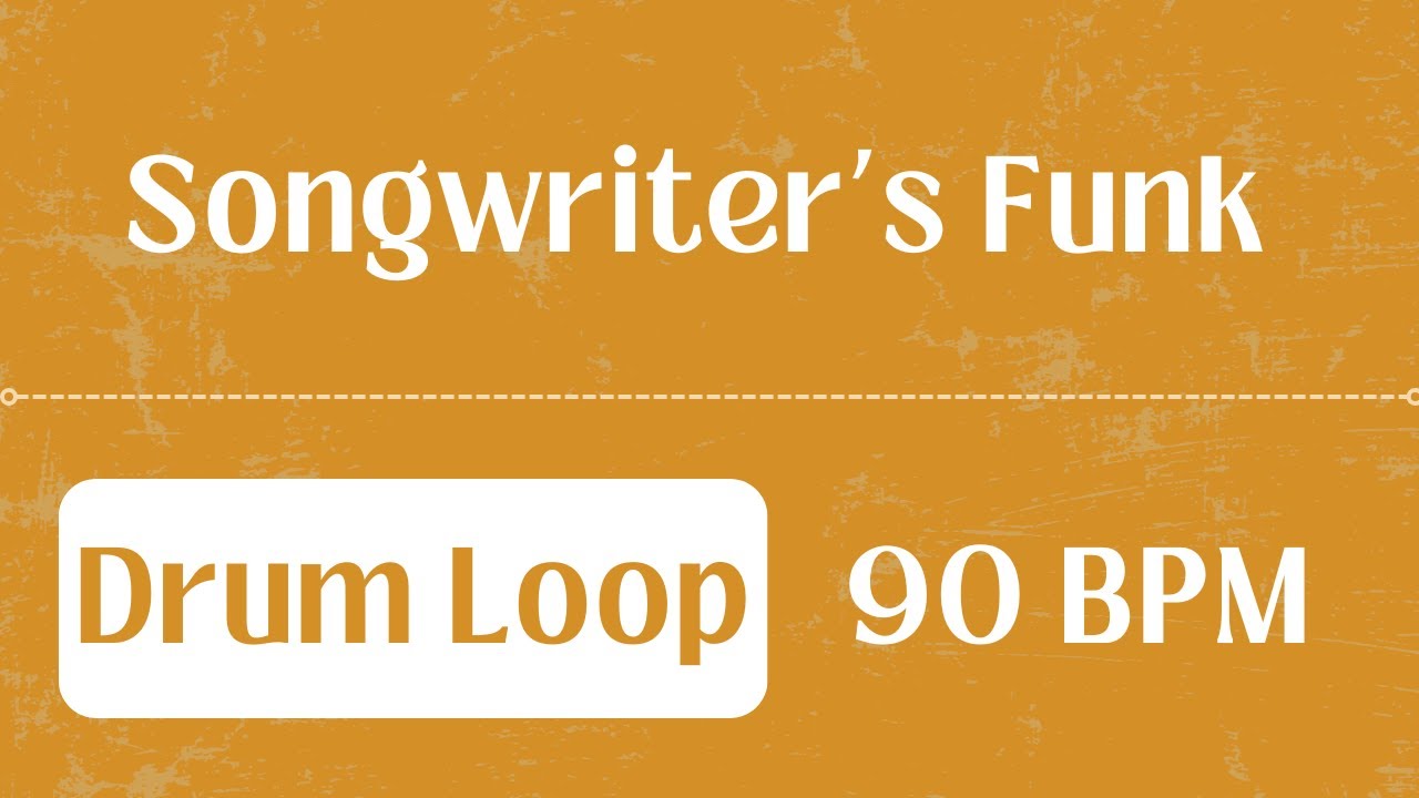 90 bpm funk drum beat for songwriters