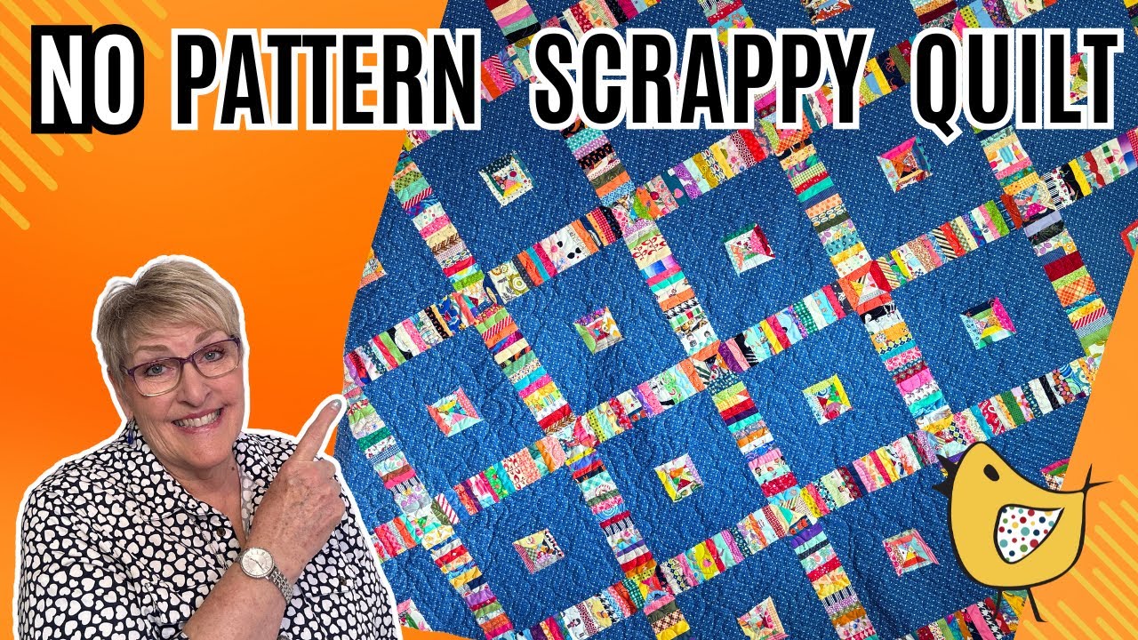I MAKE AN AMAZING SCRAPPY QUILT ~ Using NO pattern!