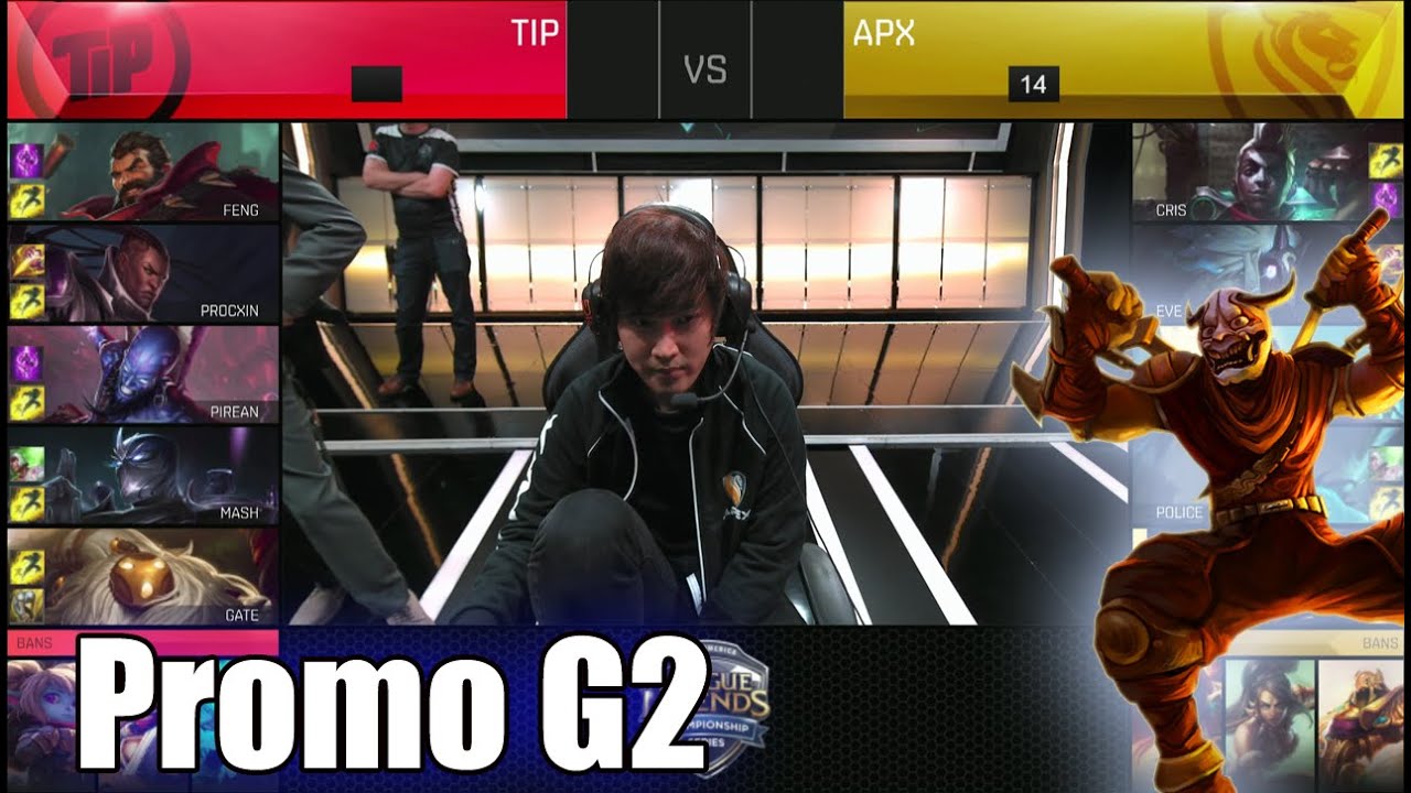 Team Impulse vs Apex Gaming | Game 2 S6 NA LCS Summer 2016 Promotion Tournament | APX vs TIP G2