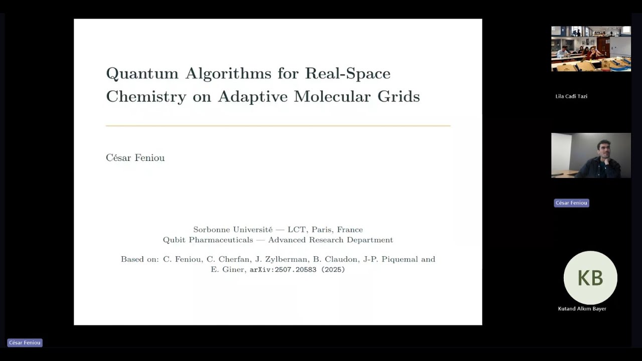 Quantum Algorithm for Real-Space Chemistry on Adaptive Molecular Grids : César Feniou