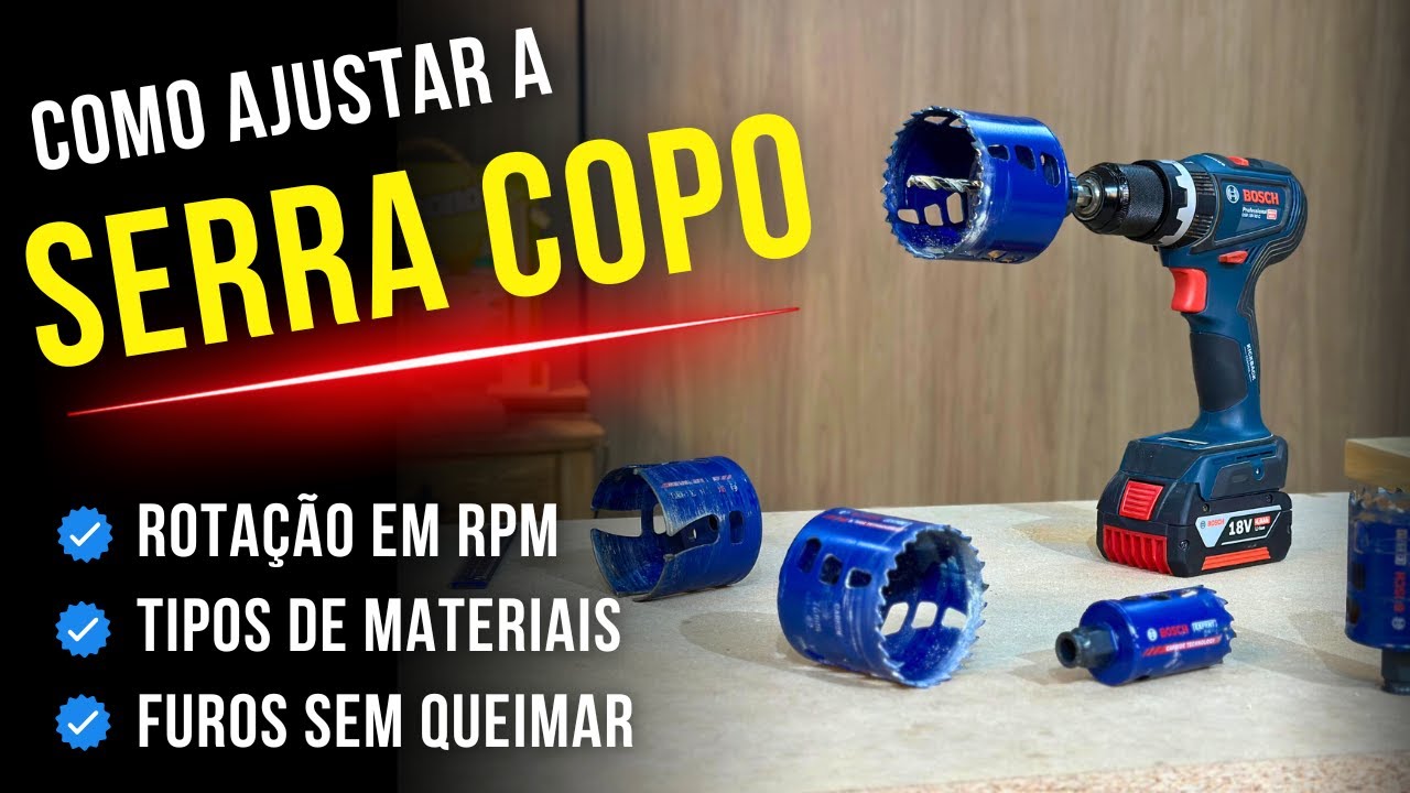 Serra Copo | Veja a Rotação Máxima de cada serra para não queimar a madeira 🔥