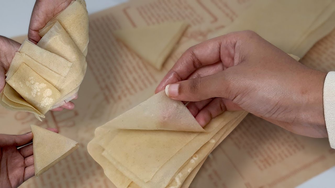How to make samosa sheets at home perfectly | Easy to make perfect samosa sheets on tawa - No Oven!!