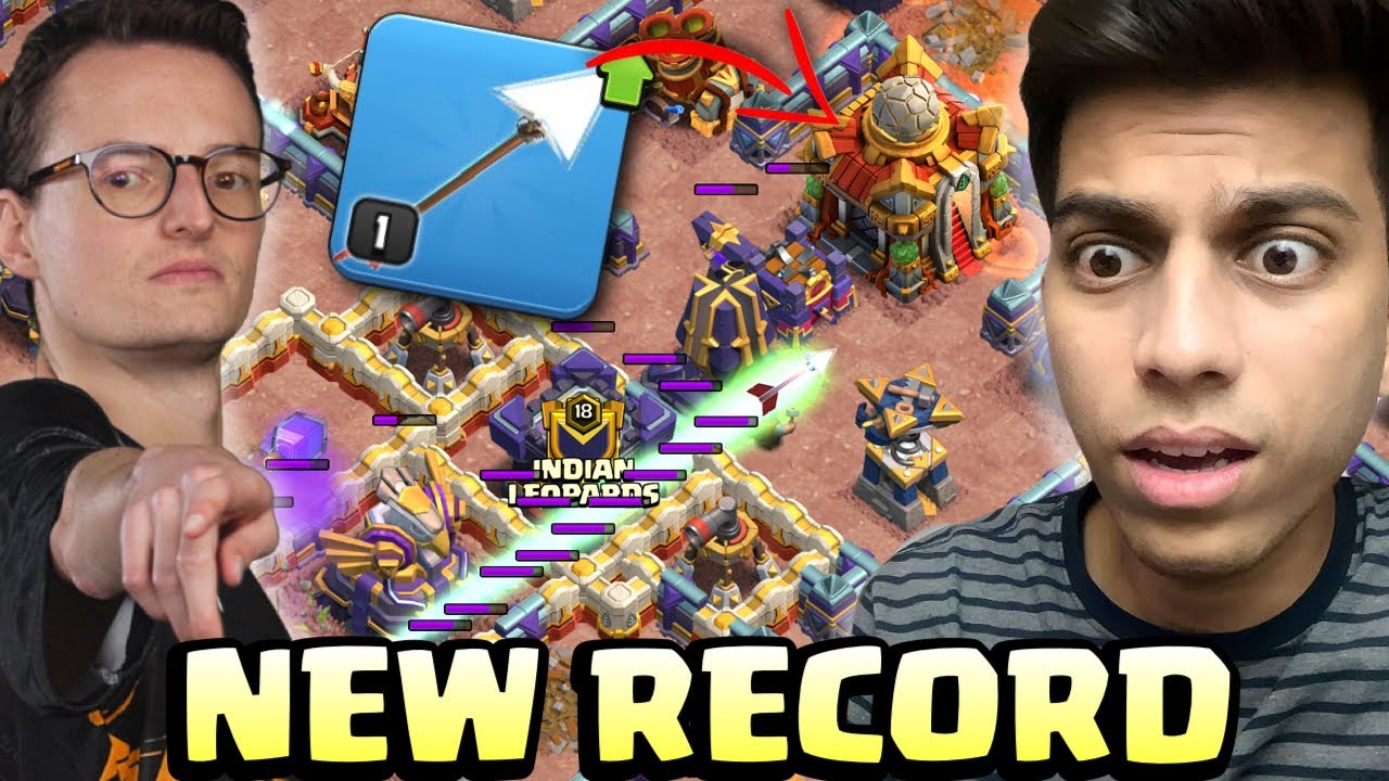 Synthe RECORD GIANT ARROW VALUE vs Sumit & Papa MOGAMBO (Clash of Clans)