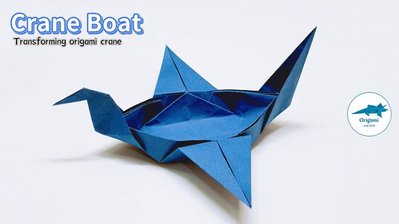 🚤How to Fold an Origami Crane Boat – Easy Paper Boat Tutorial!