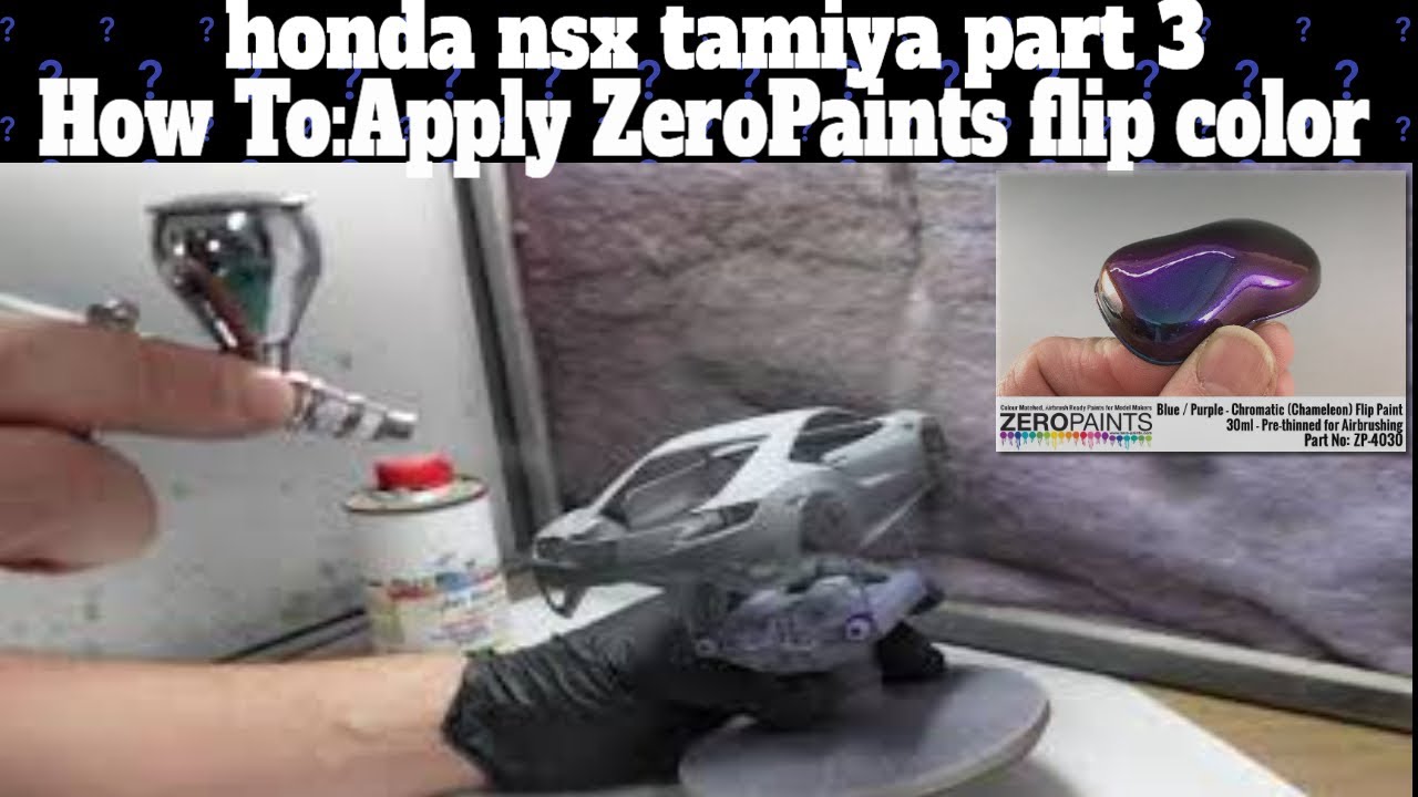 honda nsx tamiya part 3 How To:Apply Zero Paints flip color blue to purple