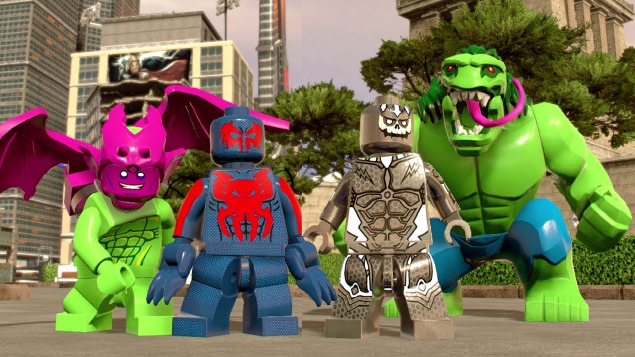 LEGO Marvel Super Heroes 2 - All 2099 Characters Showcased (Free Roam)