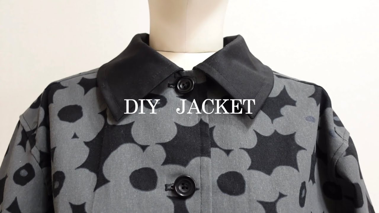 【裏地なし】ステンカラージャケットの作り方  DIY Jacket Vol.113