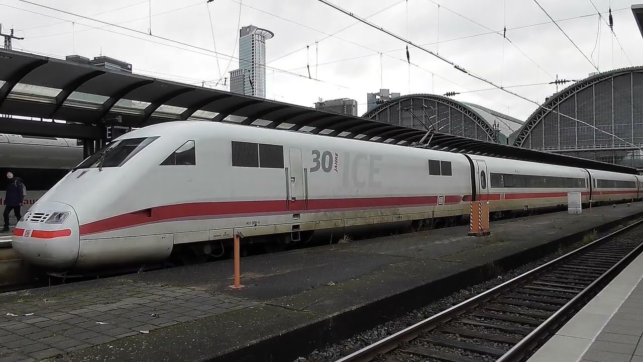 Sonderzug : 30 Jahre ICE ( Unikat ) an + ab im Hauptbahnhof Frankfurt am Main