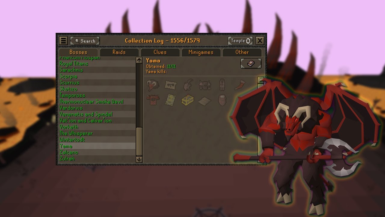 I Spent 200+ Hours Trying To Green Log Yama In OSRS