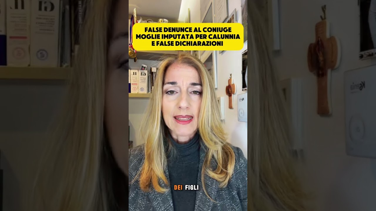 False denunce al coniugeMoglie Imputata per calunniae false dichiarazioni
