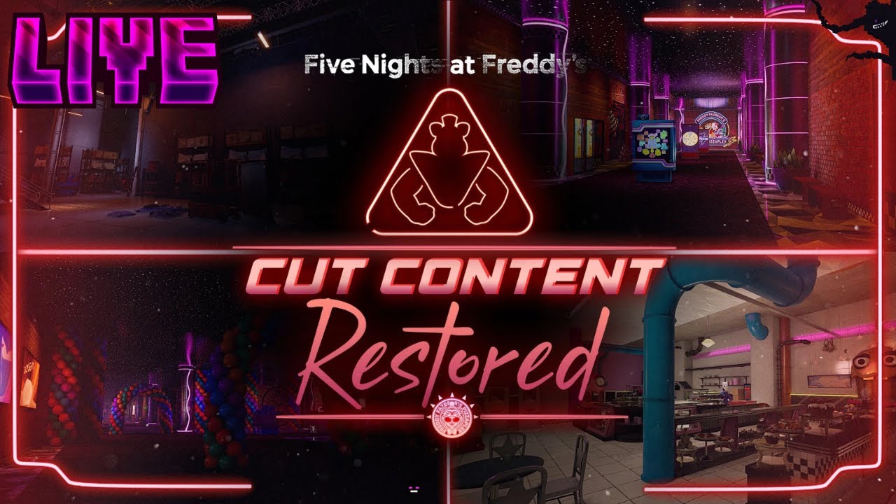FNAF Security Breach Cut Content Restored Mod LIVE!