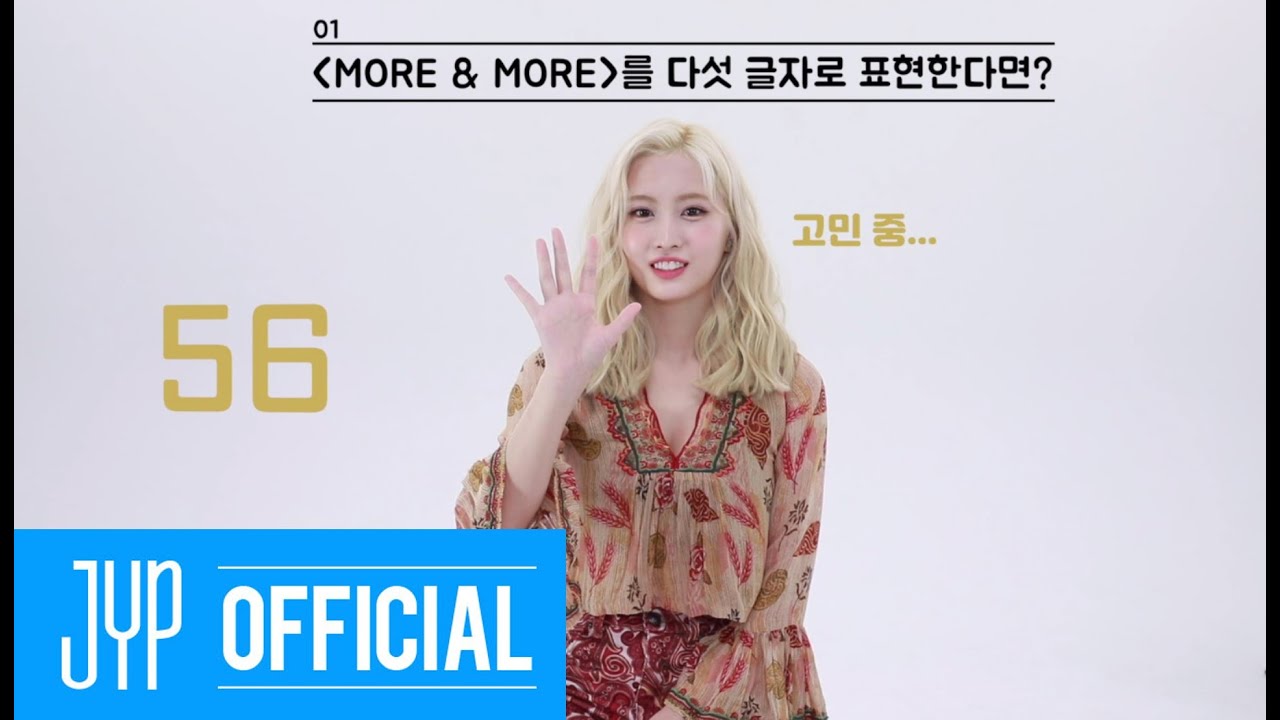 TWICE &ldquo;MORE & MORE&rdquo; 60 Seconds Speed Interview_ MOMO