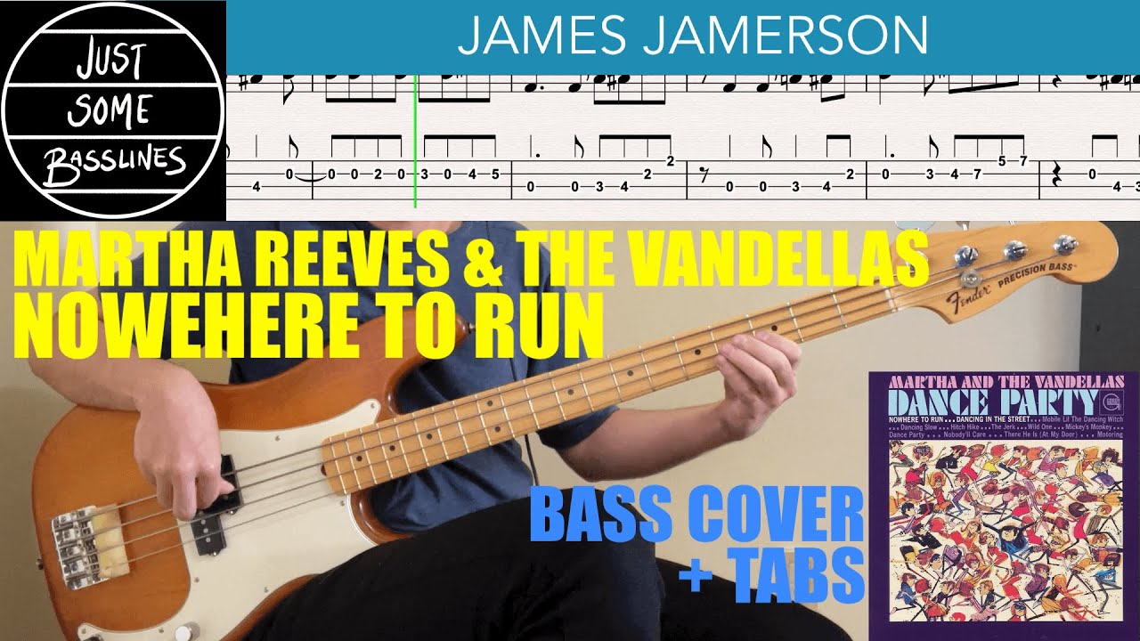 James Jamerson // Martha Reeves & The Vandellas - Nowhere To Run // BASS COVER + TABS
