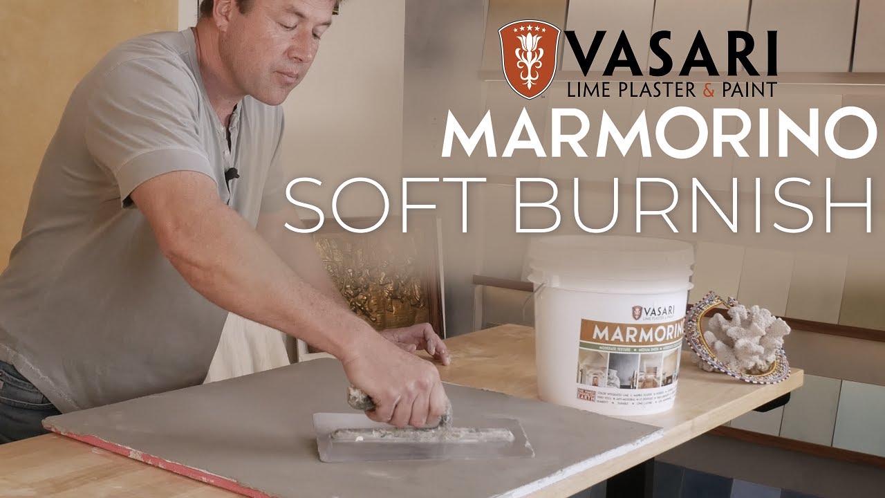 VASARI Marmorino plaster -  How to apply with a soft burnish