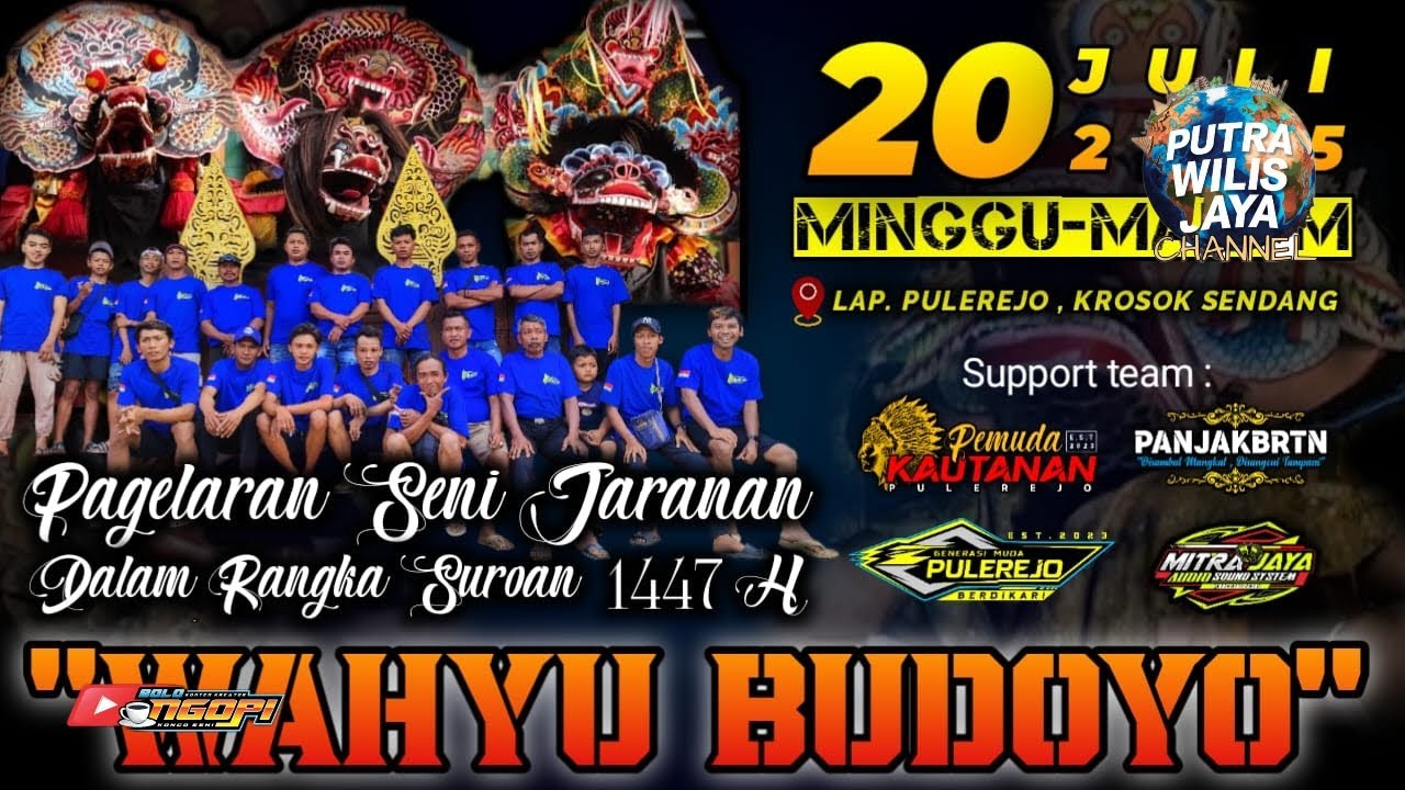 live malam ini  Jaranan Jowo Asli WAHYU BUDOYO di Dkh Pulerjo,Gendingan,Krosok,Sendang,Tulungagung