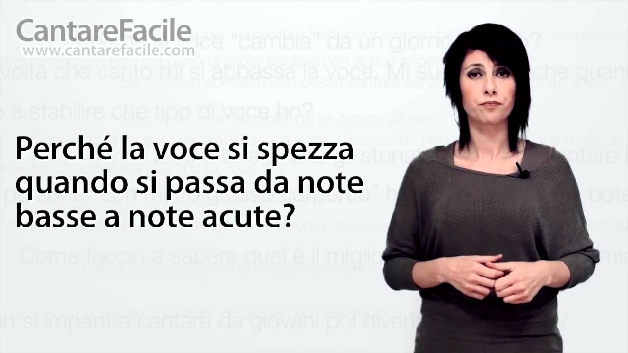 Perché la voce si spezza quando si passa da note basse a note acute? - Domande sul Canto #12
