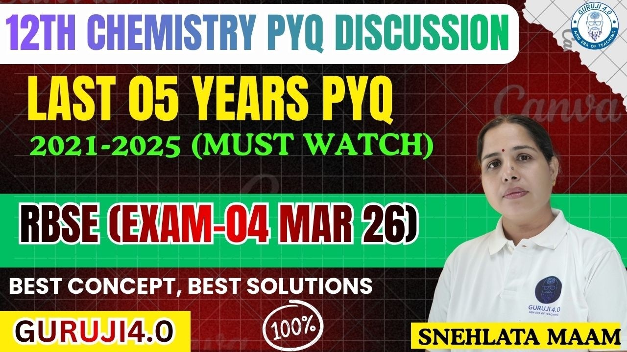 RBSE Class 12 Chemistry 2026  04 March Exam 🔴 Most Important PYQs  Last Minute Revision  PART-2