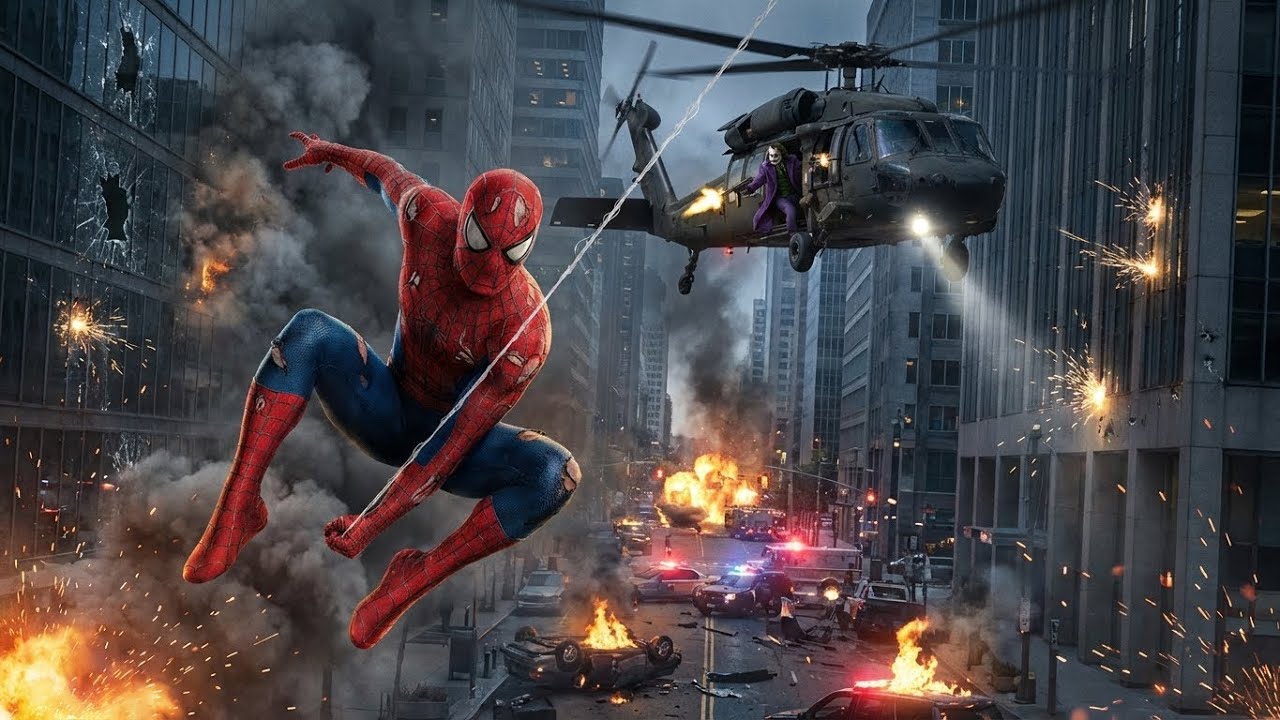 Spider-Man & Hulk vs Joker...  The Ultimate 2026 Racing Battle! 💥 (AI Cinematic)