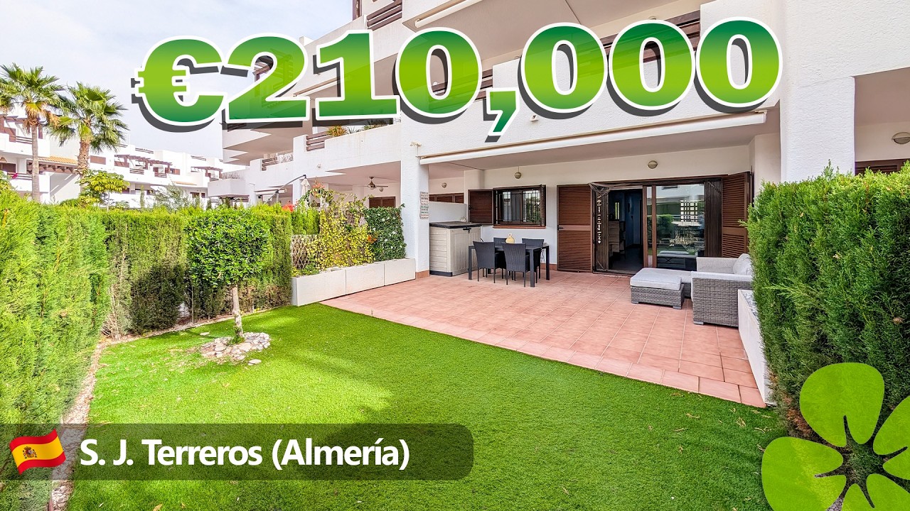 HOUSE TOUR SPAIN | Apartment with garden in San Juan de los Terreros (Almería) @ €215,000
