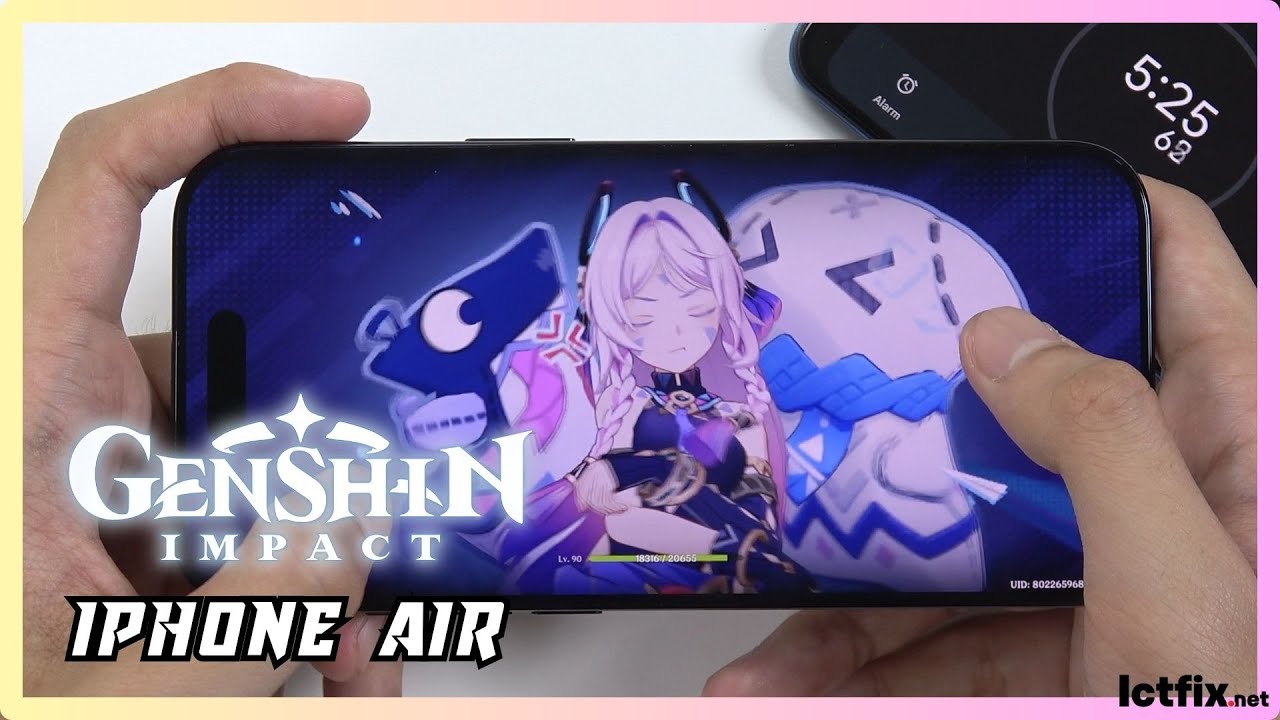 iPhone Air Genshin Impact Gaming test | Apple A19 Pro