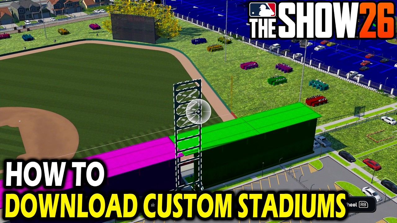 Как скачать пользовательские стадионы в MLB The Show 26