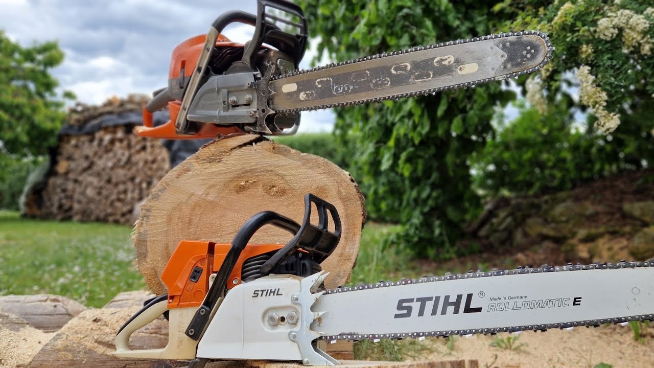 Husqvarna 592 vs Stihl 064, David vs Goliath