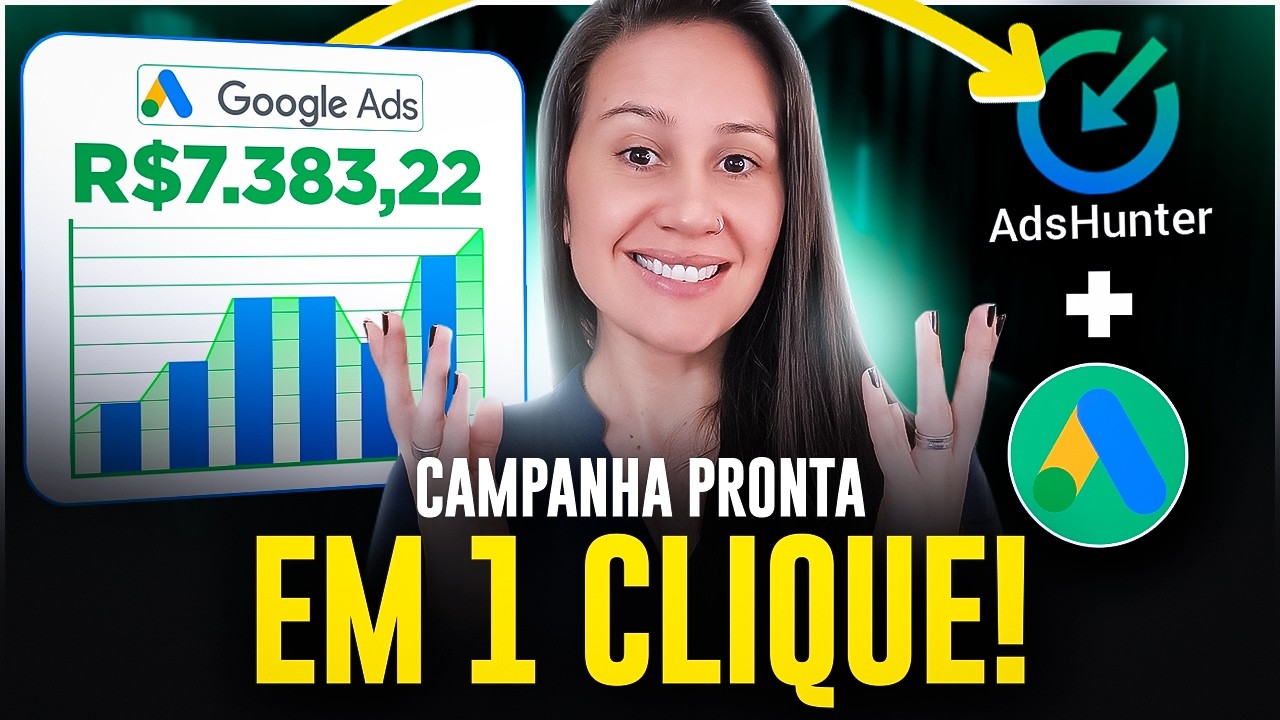 NOVIDADE ADSHUNTER gera CAMPANHAS PRONTAS no GOOGLE ADS em poucos cliques