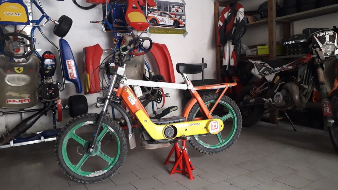 smontaggio ciao piaggio 75 polini (revisione mozzo  a variatore) parte 1