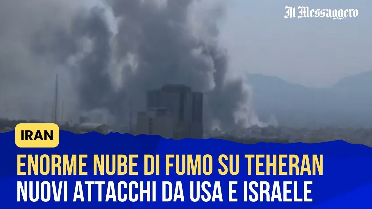 Iran, enorme nube di fumo sopra Teheran: nuovi attacchi da Usa-Israele