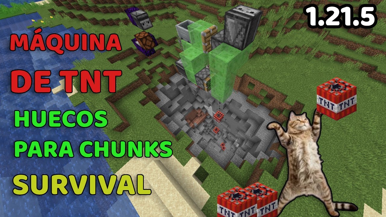 TUTORIAL: 🧨Máquina Voladora Duplicando TNT MINECRAFT (FÁCIL ✅) - JAVA 1.21.5
