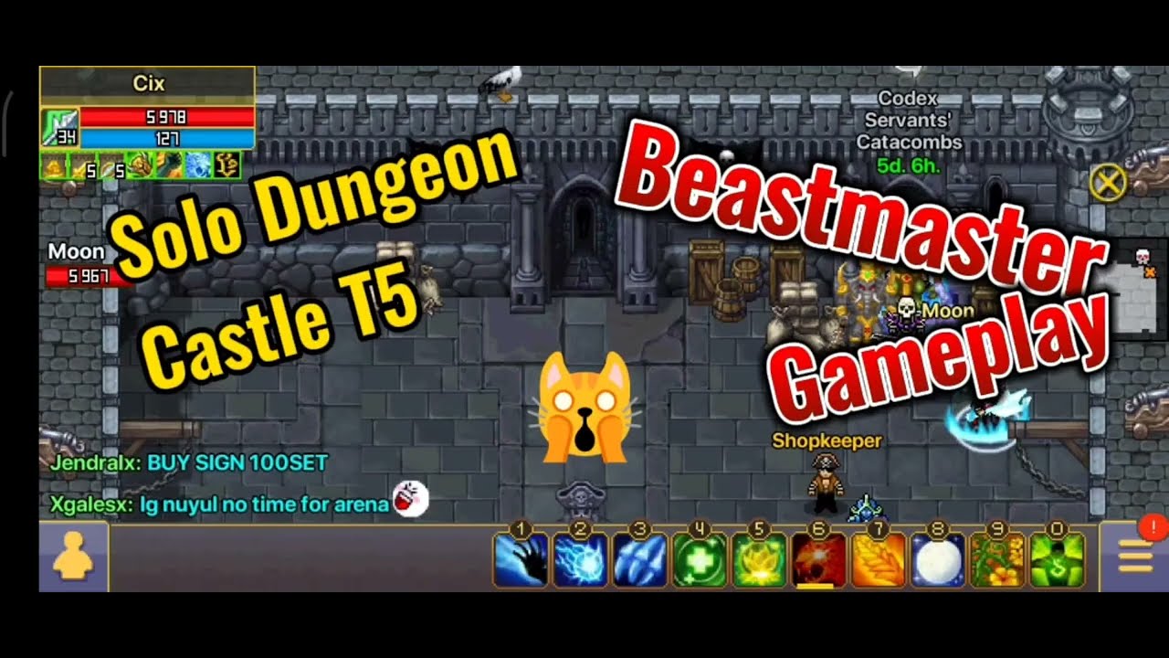 Beastmaster Solo Dungeon Castle T5 Gameplay 😁🤘