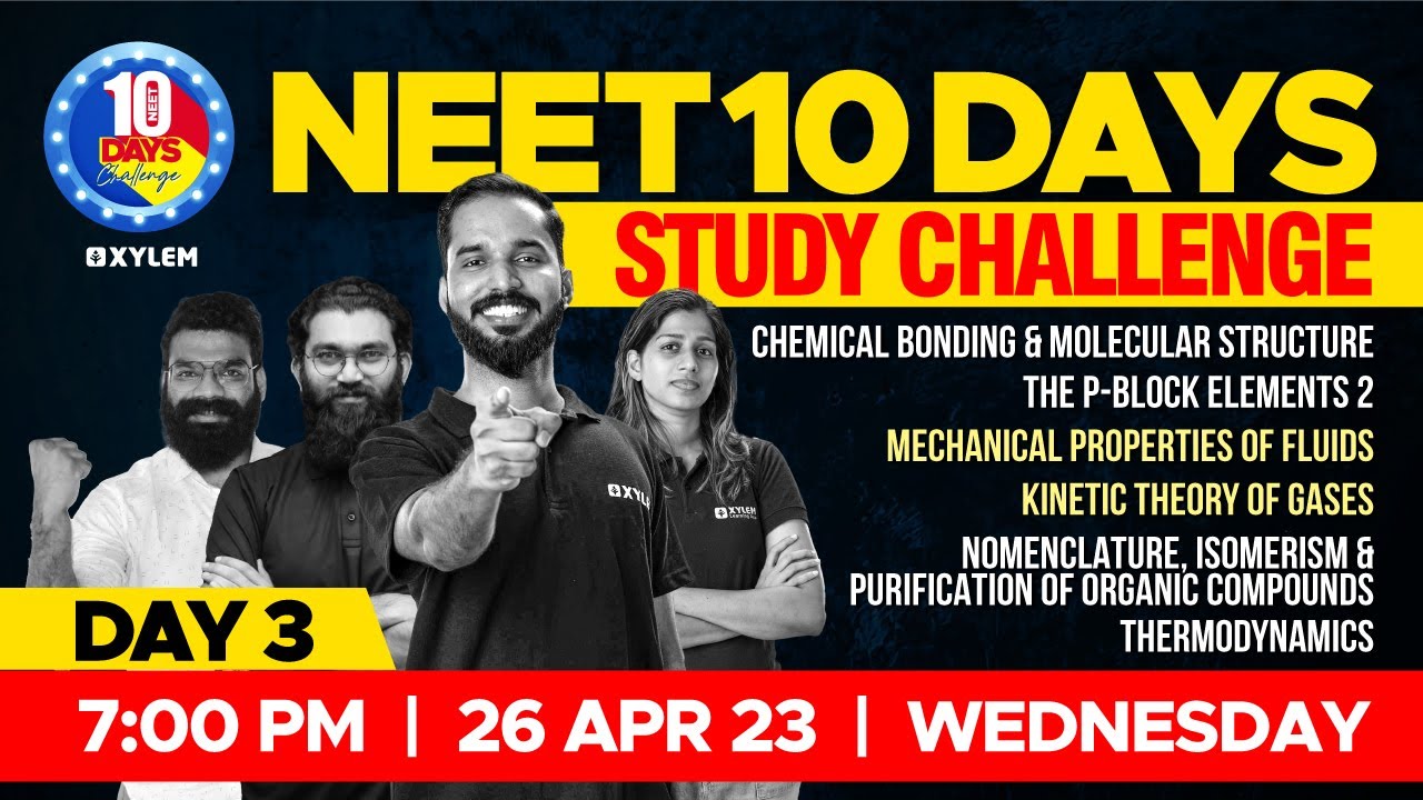 🎯 Target NEET 2023 - 10 Days Study Challenge 🔥 Day 3 | XYLEM NEET