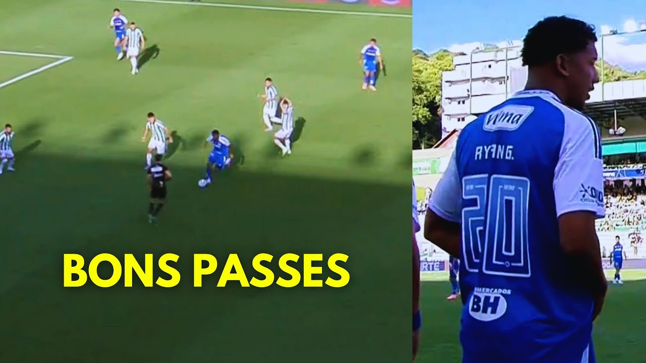 SEGUNDA PARTIDA DE RYAN GUILHERME PELO CRUZEIRO