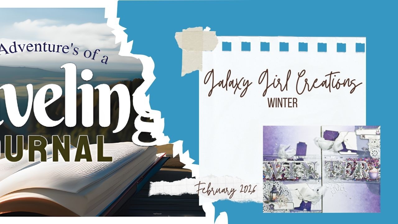 Scrapbooking Process Video: Winter (Traveling Journal)