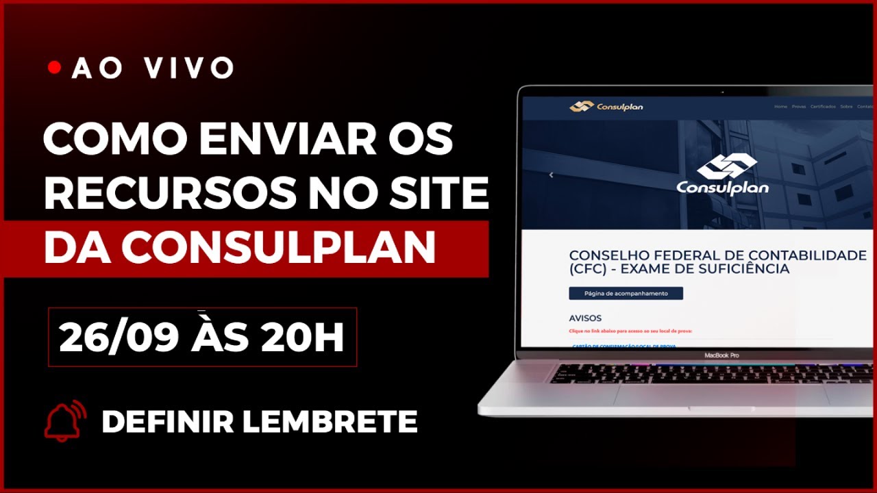 Como enviar recursos no site da Consulplan