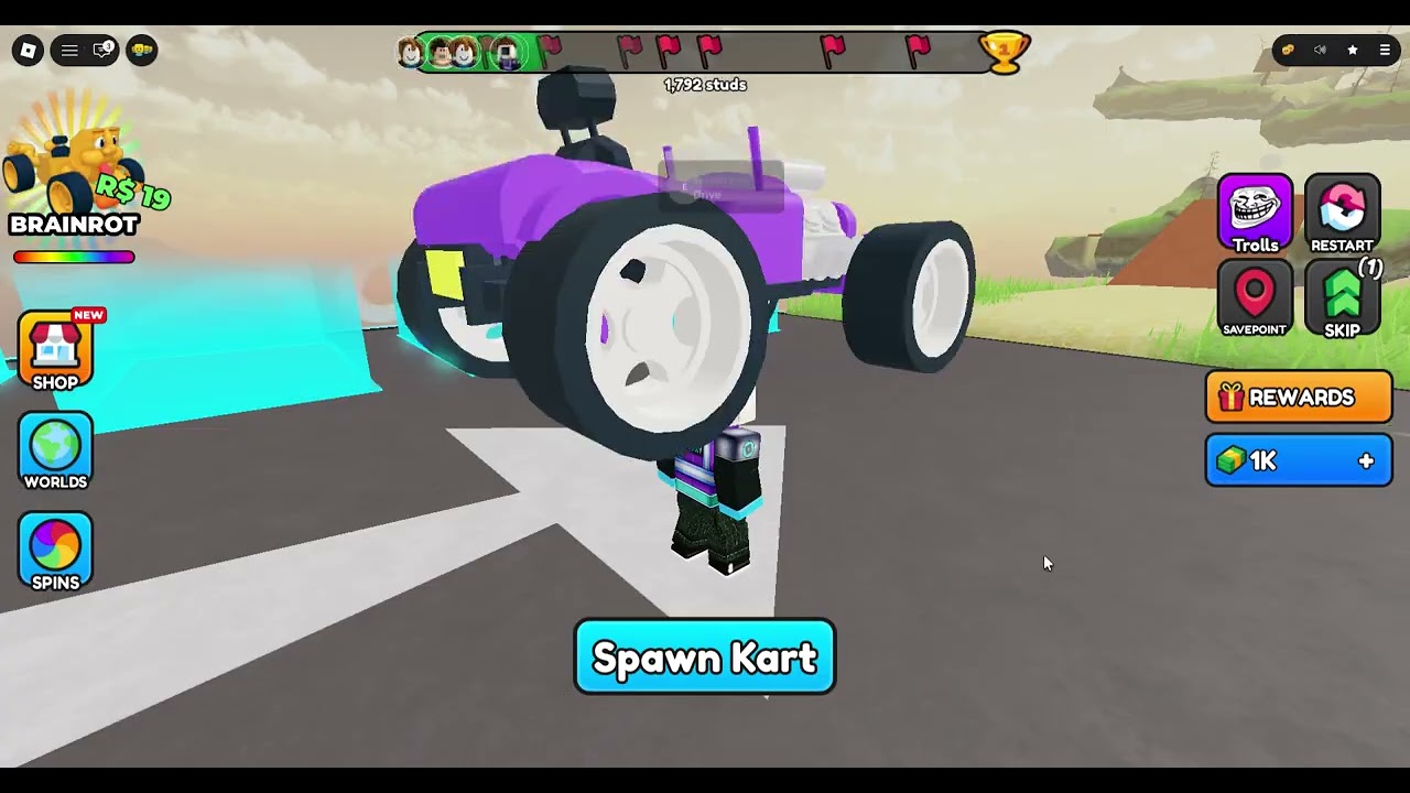 Roblox (Only Drive up) Go kart video