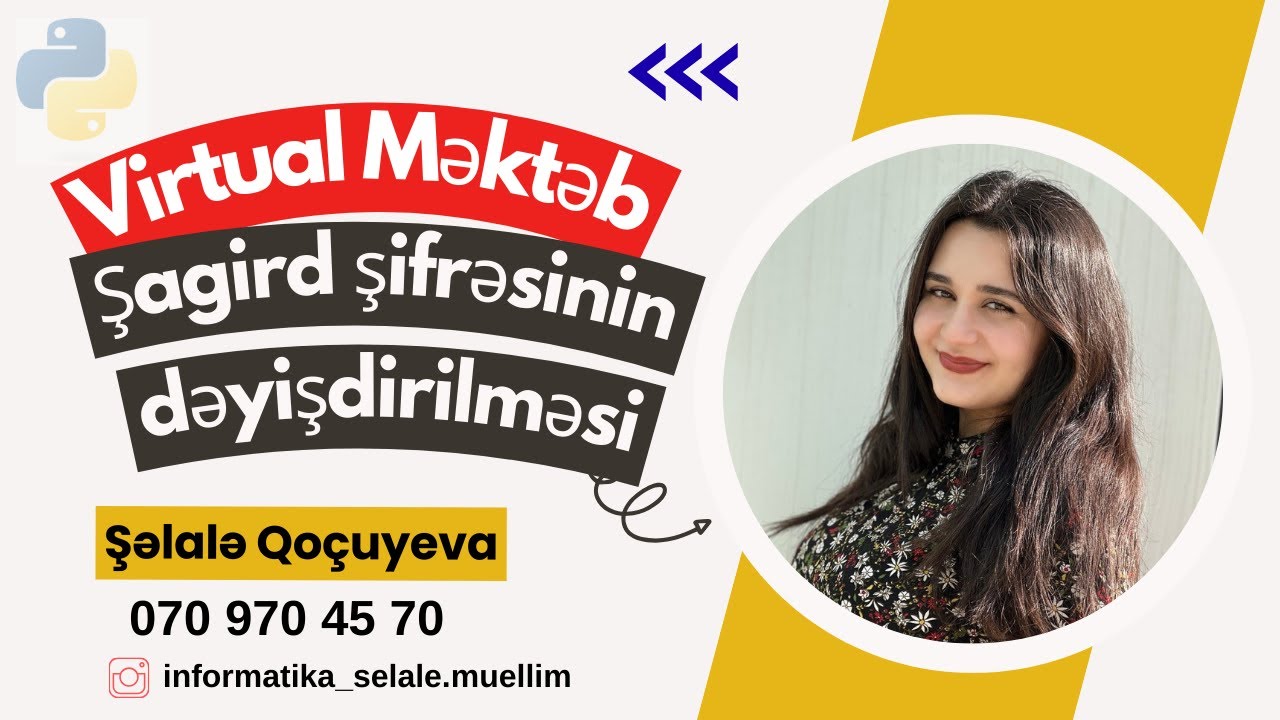 Virtual Məktəb platformasında şagird şifrəsinin dəyişdirilməsi