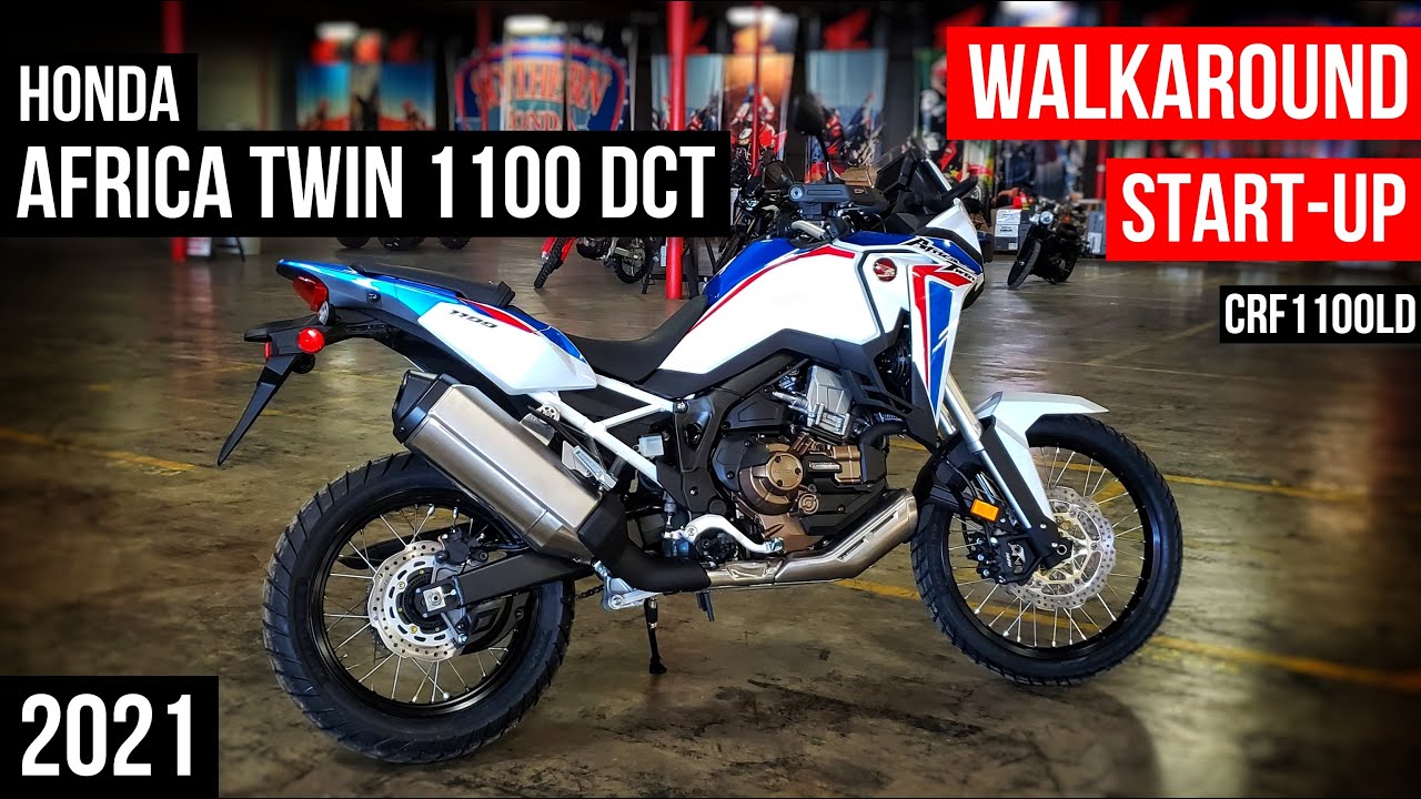 2021 Honda Africa Twin 1100 DCT Walkaround / Exhaust Sound | CRF1100L Automatic Adventure Motorcycle