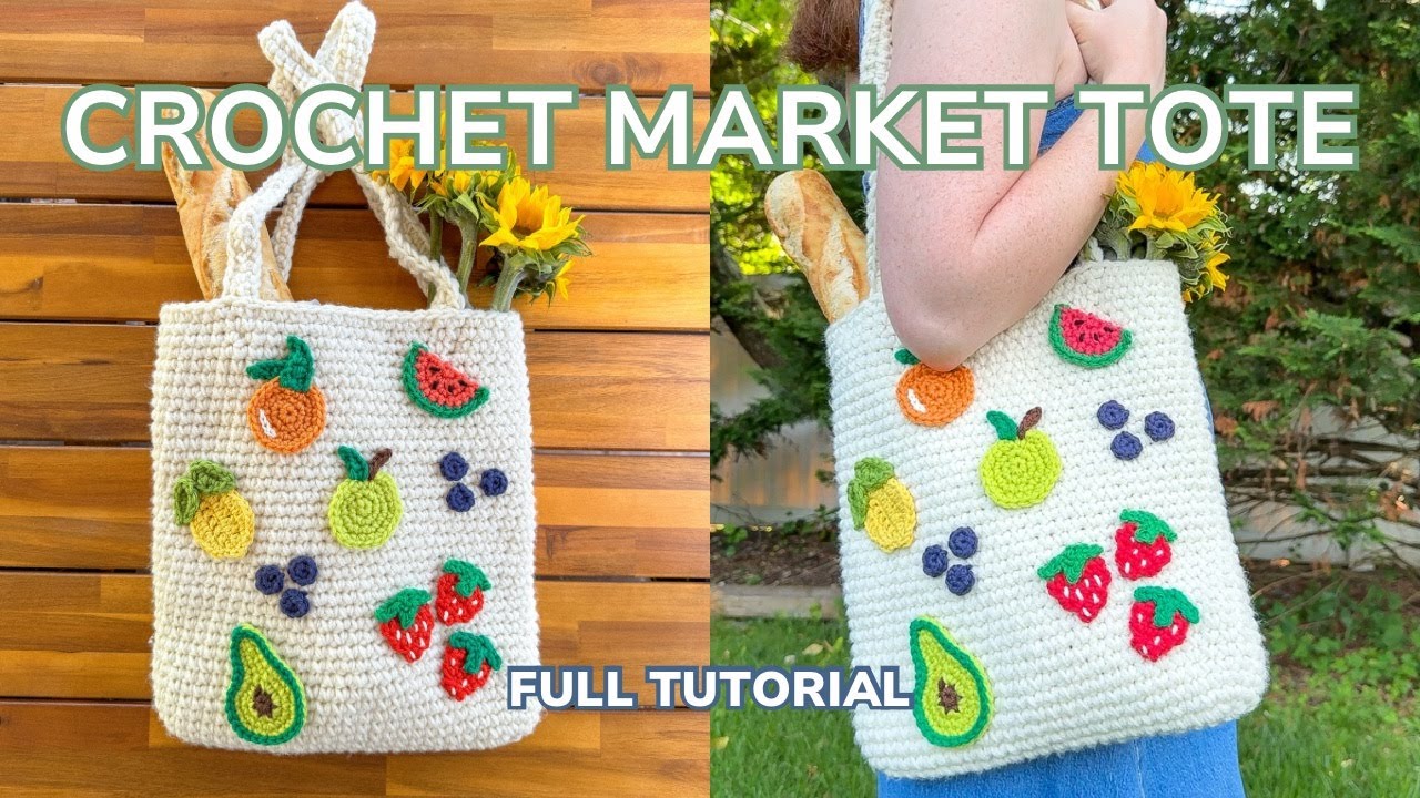 Crochet Market Tote Tutorial - Beginner Friendly!
