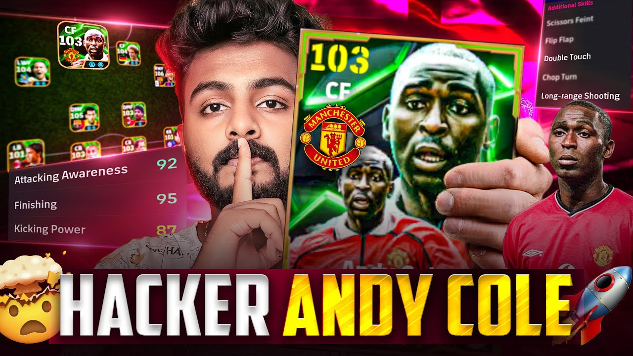 103 ANDY COLE - THE BEST PLAYER EVER🚀 | HIS RISING SHOTS ARE CRAZY🔥 | DOUBLE TOUCH & LONG RANGERS🤯