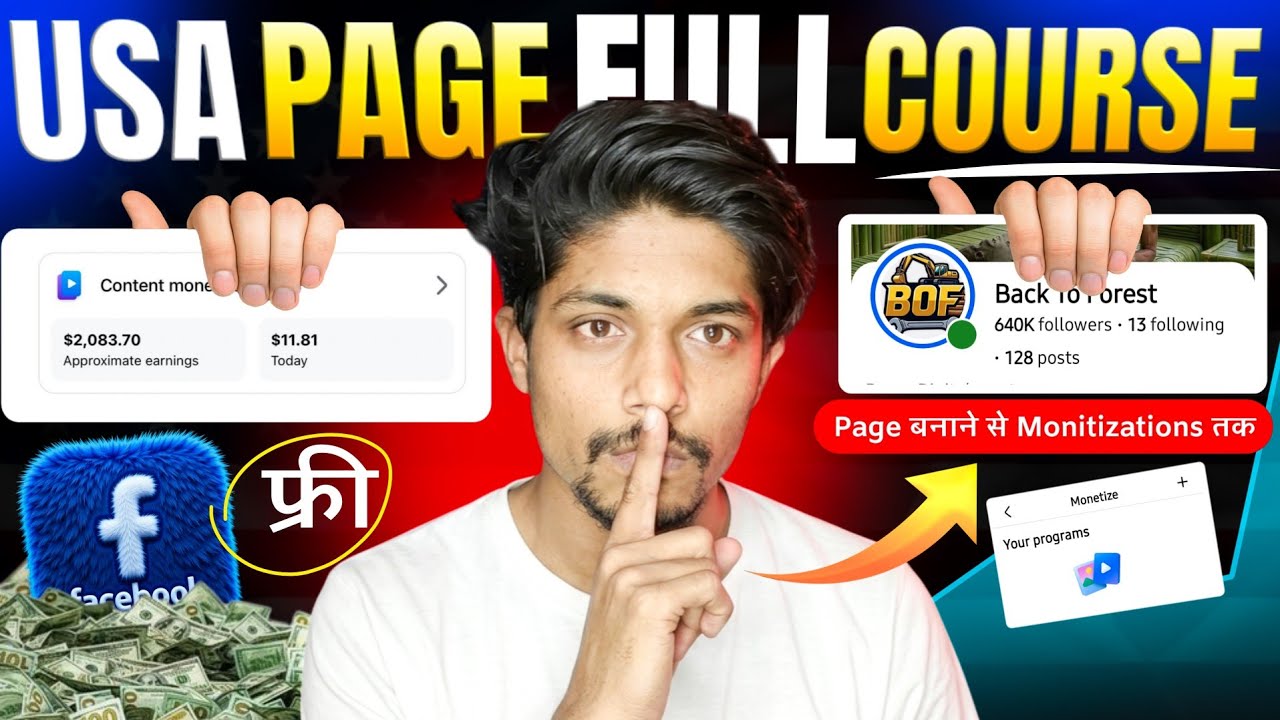 Facebook USA Page Full Course 2026 | AI Automation + Monetization Guide (A to Z)