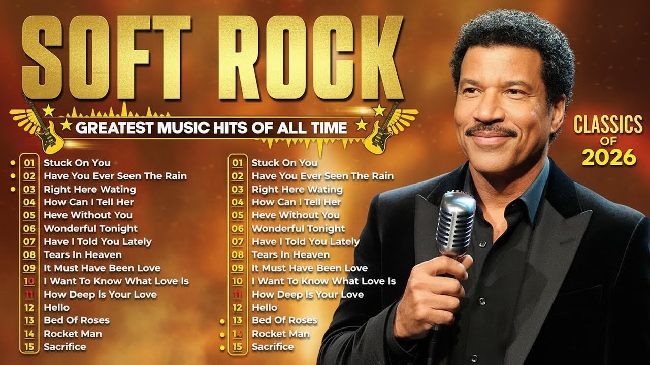 Lionel Richie, Rod Stewart, Michael Bolton, Air Supply, Bee Gees - Soft Rock 70s 80s 90s Full Albu