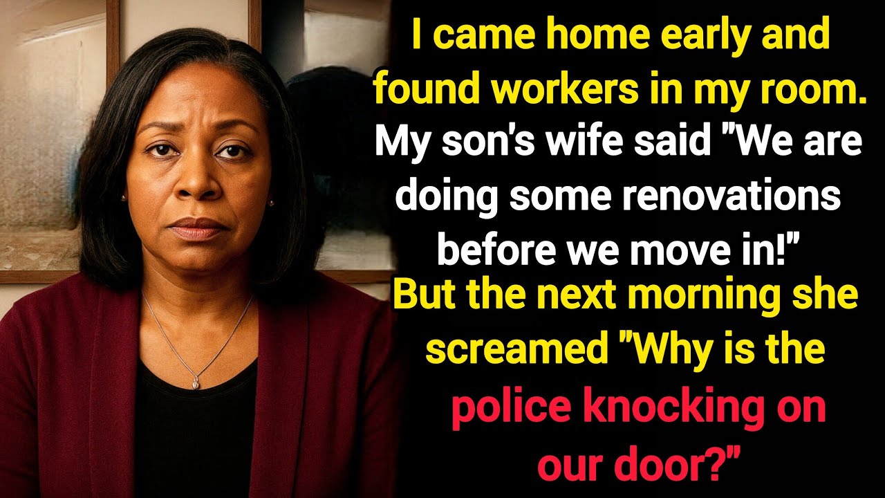I came home early and found workers in my room. The next morning the police knocked...Betrayal Story