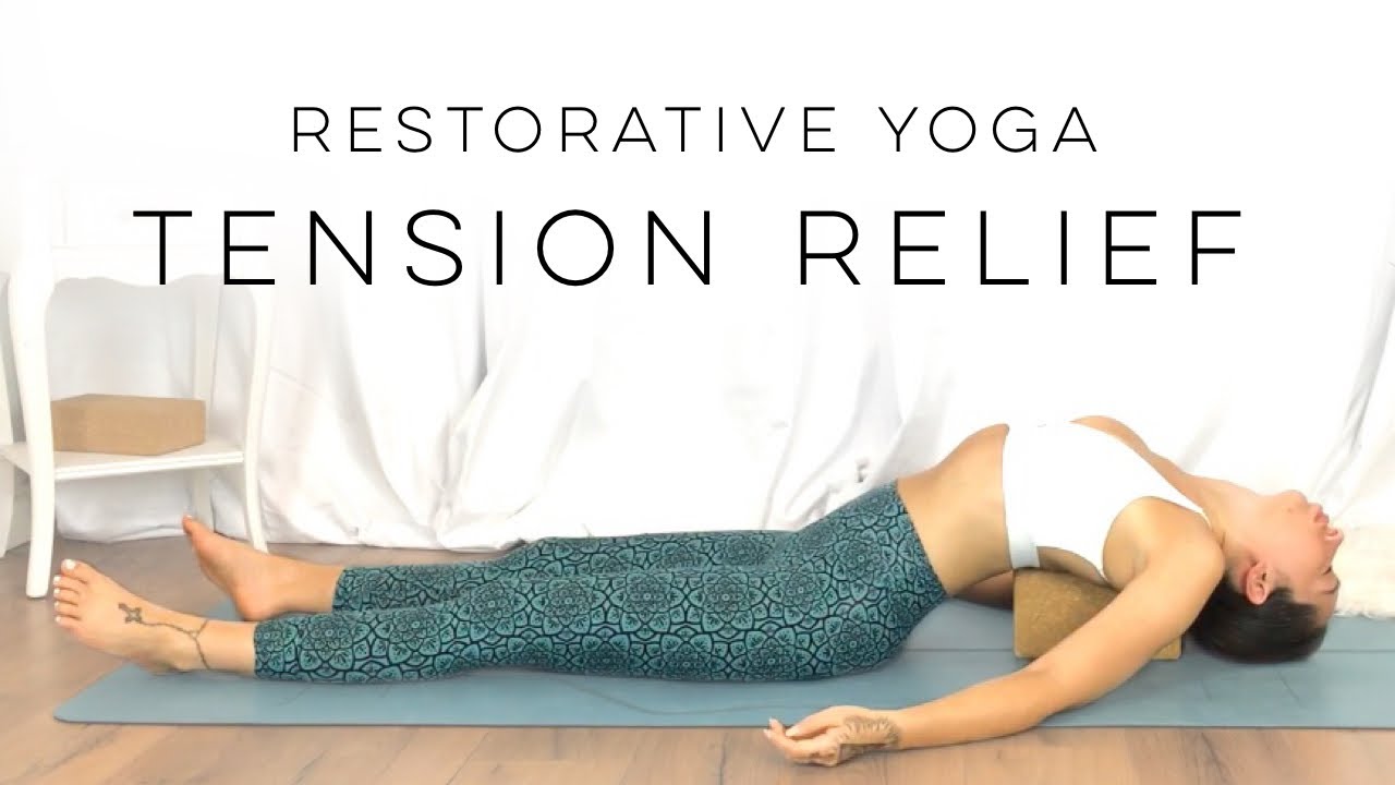 Breathe Better Using Yoga Blocks! Restorative Yoga For Tension Relief