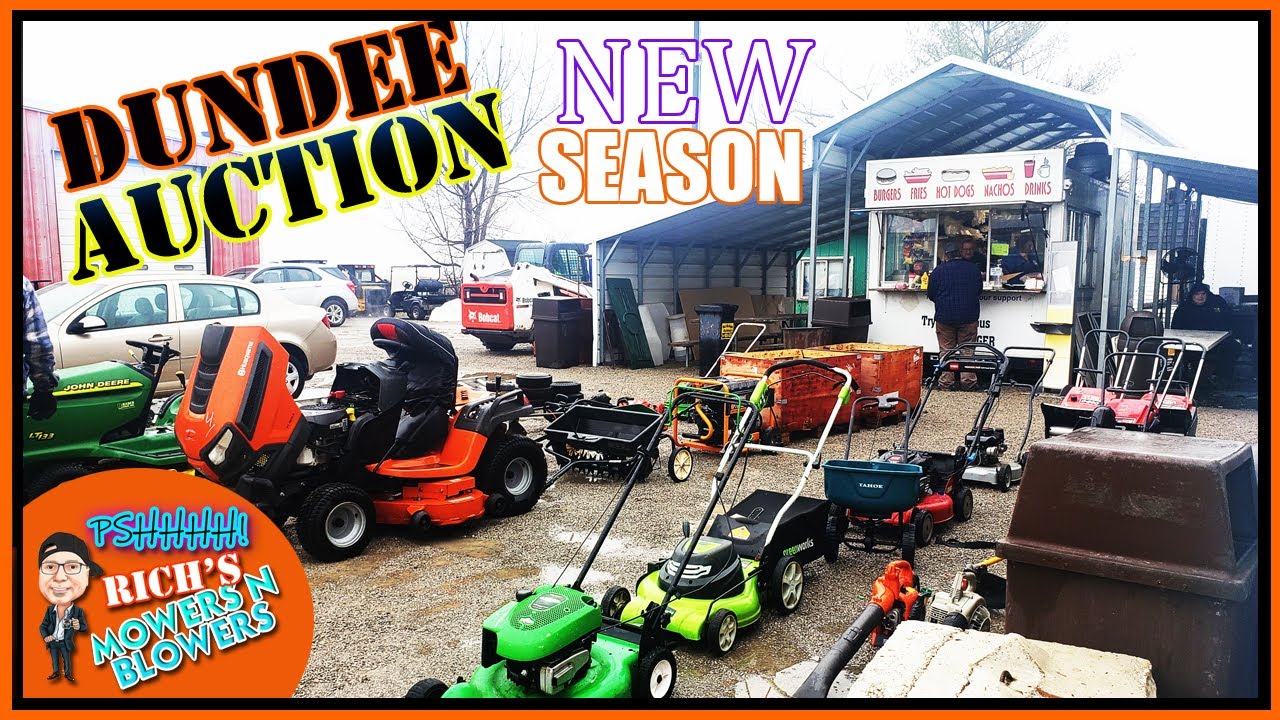 Dundee Auction LawnBoy Toro Husqvarna  John Deere JS63 Mowers n Blowers
