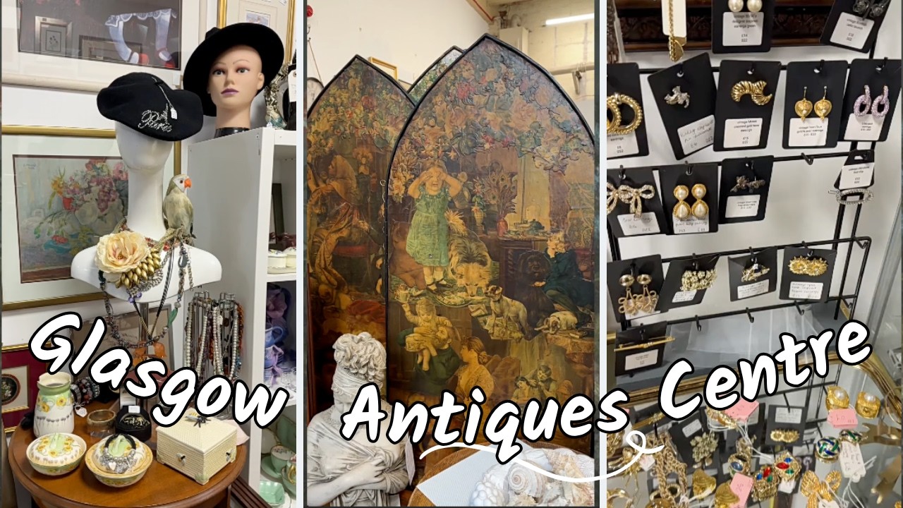 Exploring Glasgow&rsquo;s Antiques Centre | Calm Aesthetic 5-Minute Tour (No Talking, Relaxing Music)