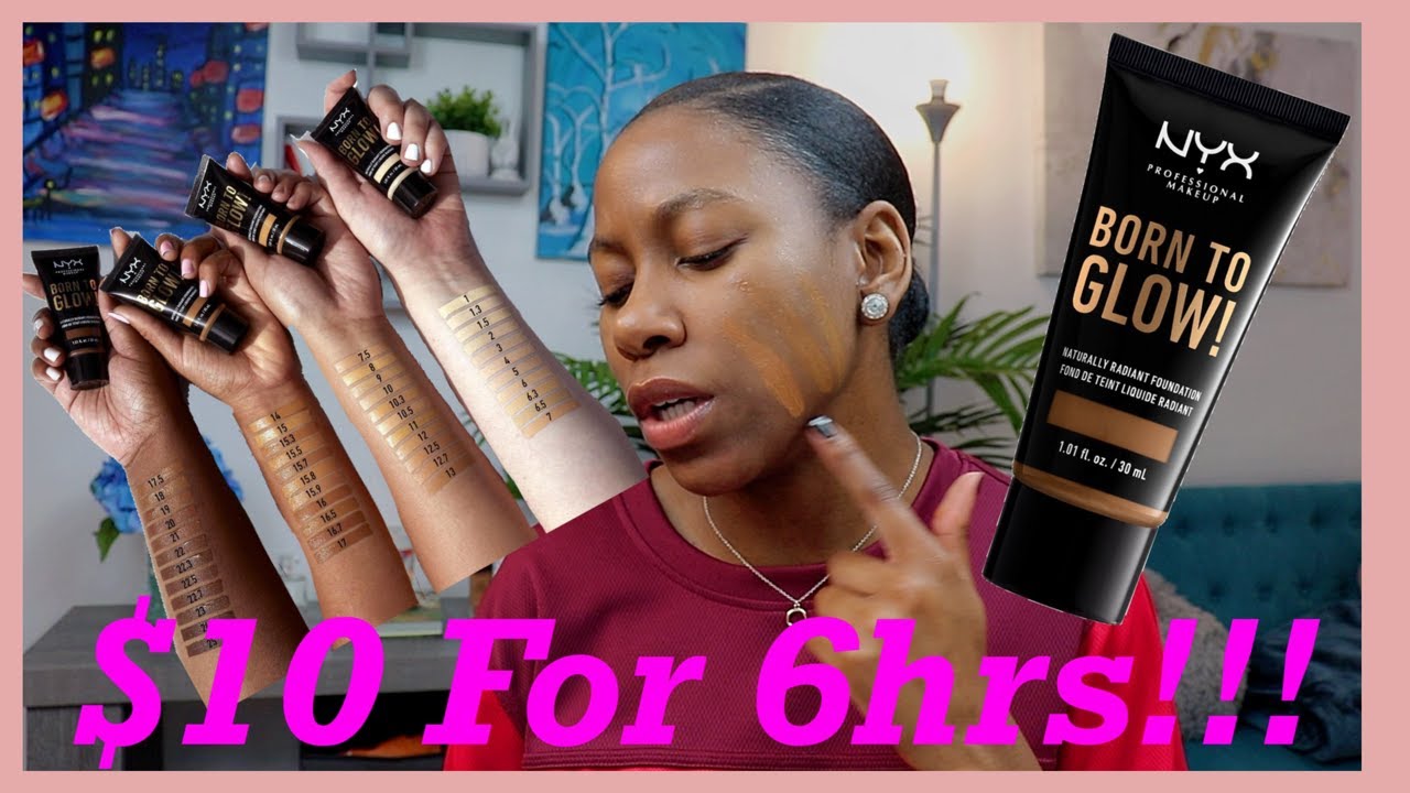 Foundation Hunt #3: NYX Born to Glow Naturally Radiant Foundation 6 Hour Wear Test, Will it Last