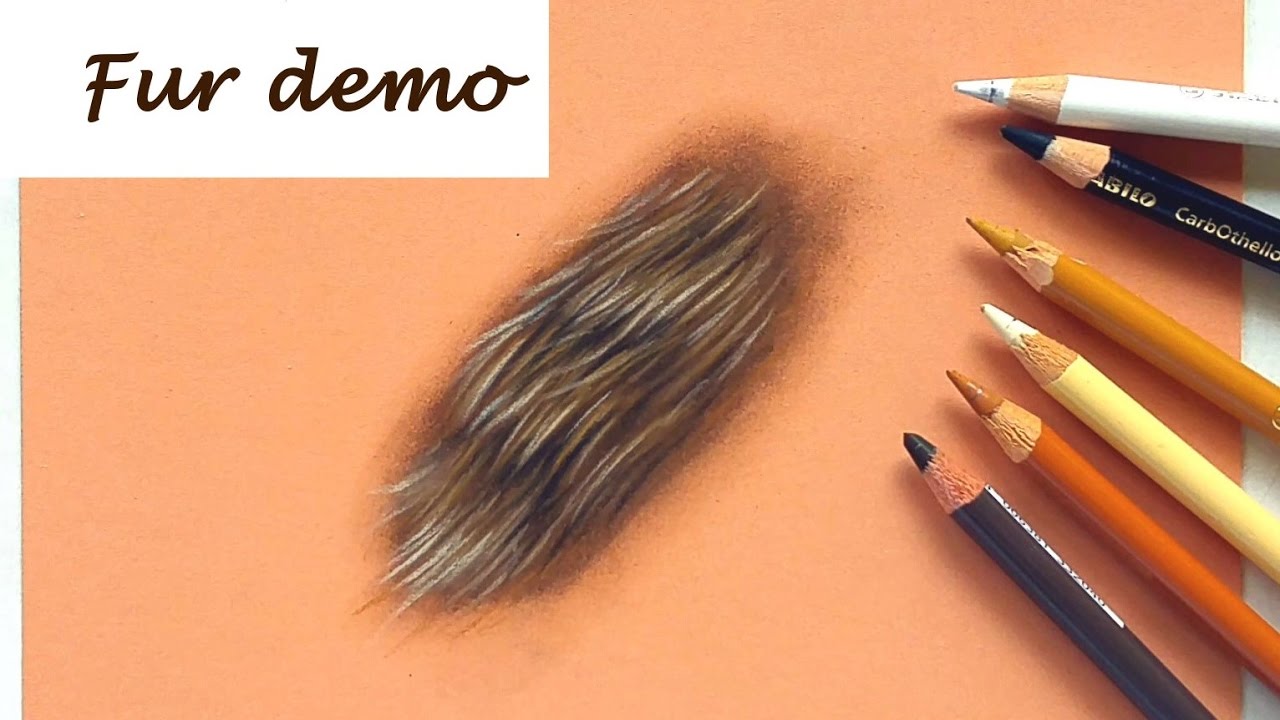 How to draw fur with pastel pencils | Drawing tutorial | Leontine van vliet